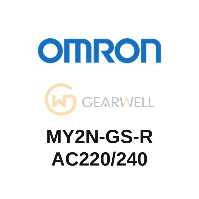 OMRON MY2N-GS-R AC220/240 MY-GS Miniature power relay, DPDT, plug-in, LED + mechanical indicator