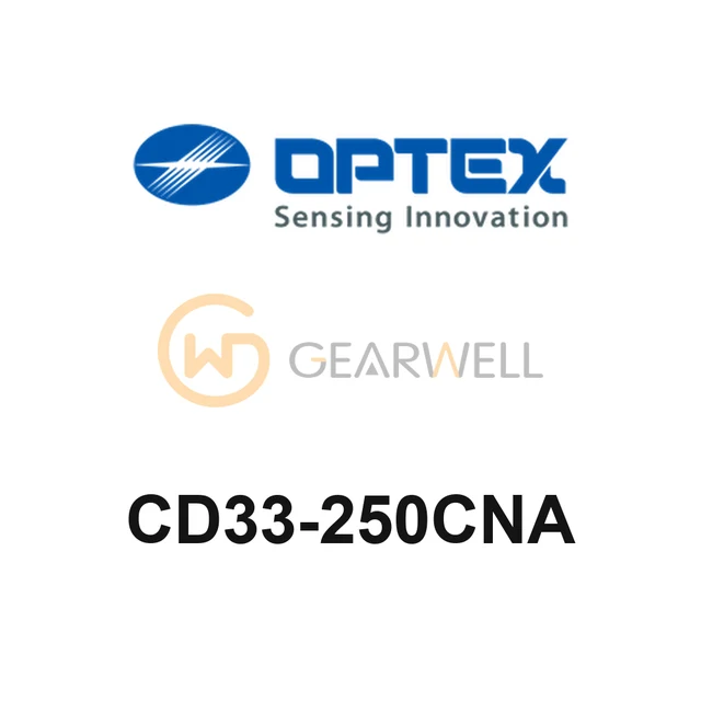 OPTEX CD33-250CNA CD33 Laser Displacement Sensor, 4-20 mA