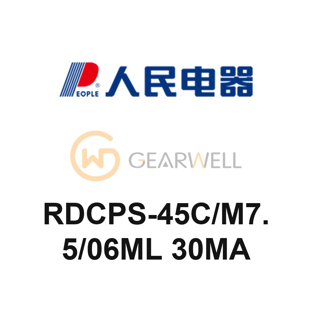 People Electric RDCPS-45C/M7.5/06ML 30MA Control and Protective Switch