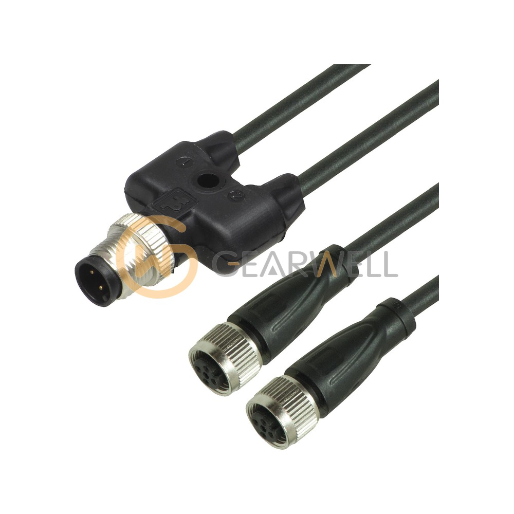 Pepperl+Fuchs V1-G-BK0,3M-PUR-A-T-V1-G M12 Y Connection Cable