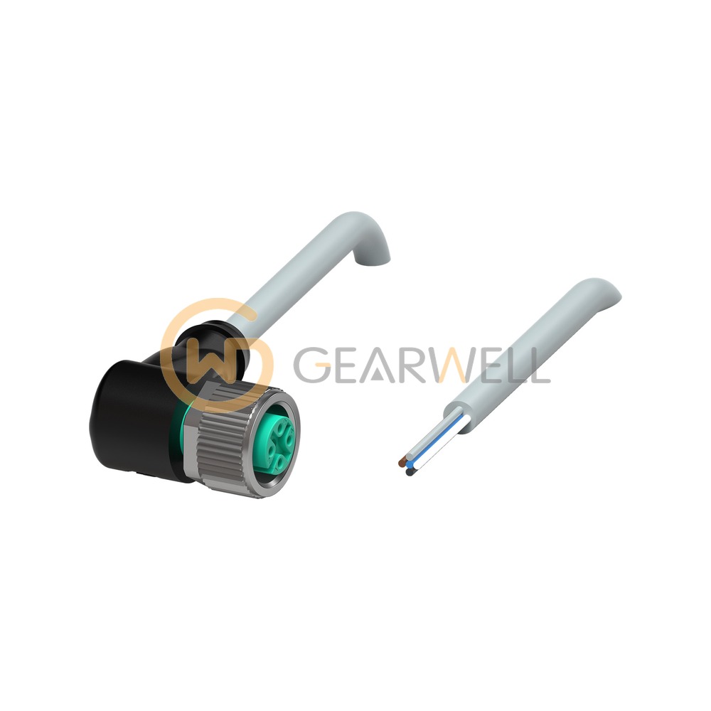 Pepperl+Fuchs V15-W-2M-PVC Female Cordset M12, 5-Pin, Angled, 2 m