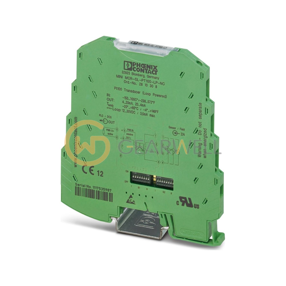 Phoenix Contact 2810308 MINI MCR-SL-PT100-LP-NC Temperature Transducer