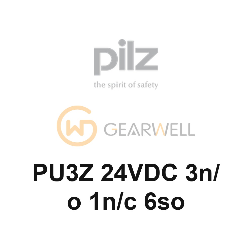 PILZ PU3Z 24VDC 3n/o 1n/c 6so Voltage Monitoring Safety Relay