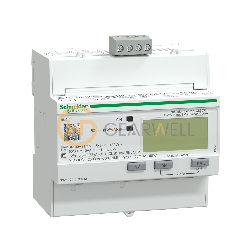 Schneider Electric A9MEM3155 Acti9 iEM3000 Energy Meter