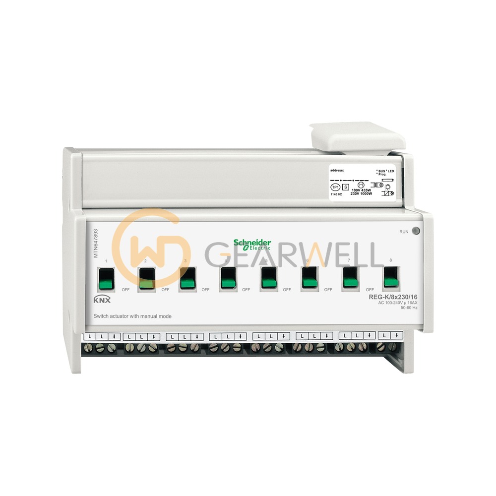 Schneider Electric MTN647893 KNX switch actuator (8-channel, DIN rail)