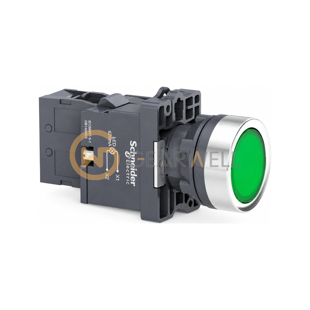 Schneider Electric XA2EW33M1 Easy Harmony XA2 Illuminated Push Button