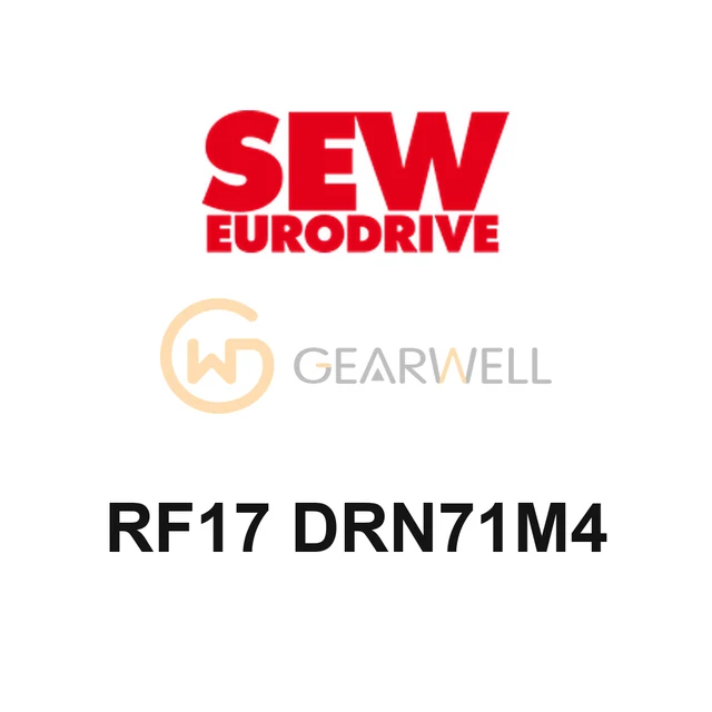 SEW-EURODRIVE RF17 DRN71M4 Helical Gearmotor, B5 Flange, 0.37 kW