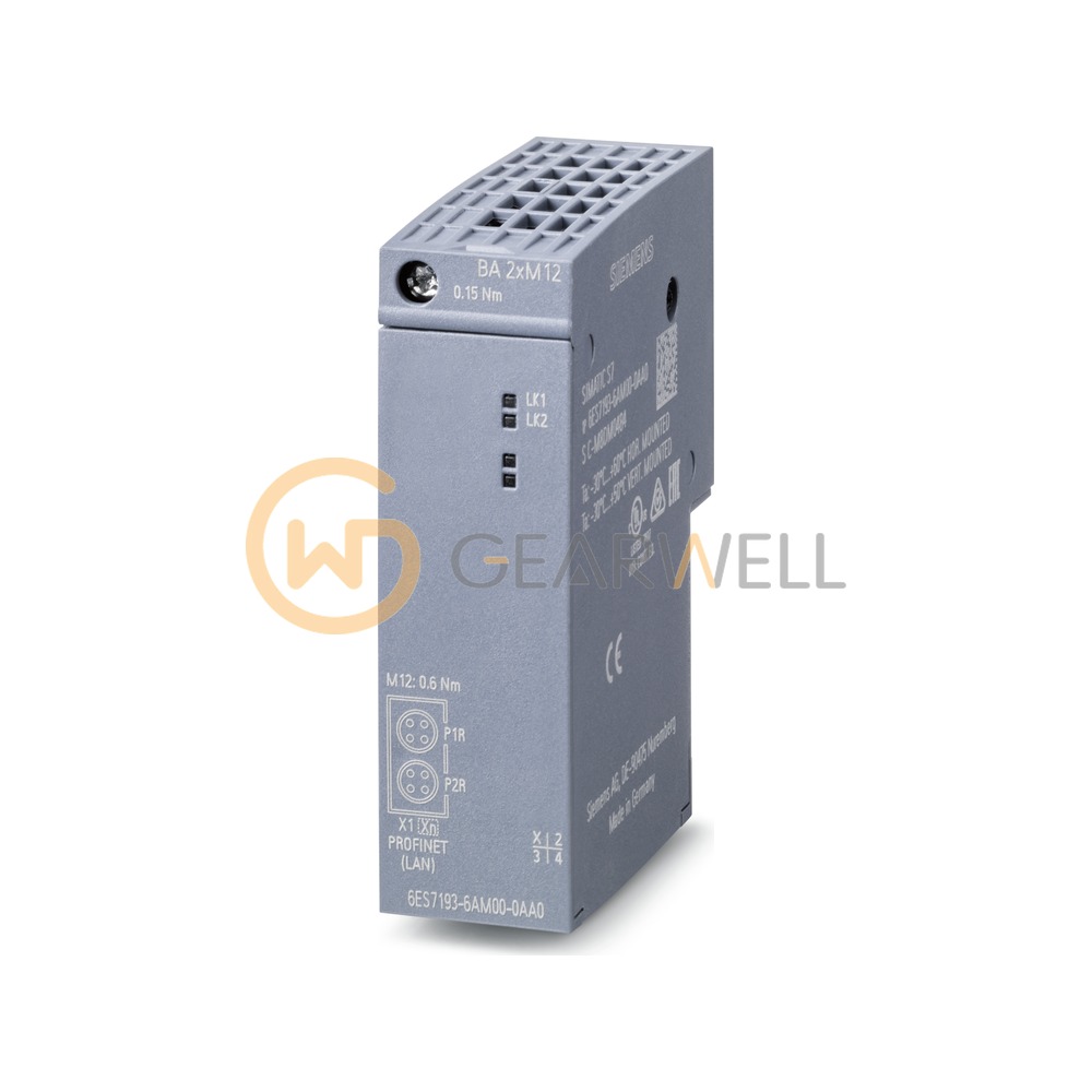 Siemens 6ES7193-6AM00-0AA0 SIMATIC ET 200SP BusAdapter BA 2xM12