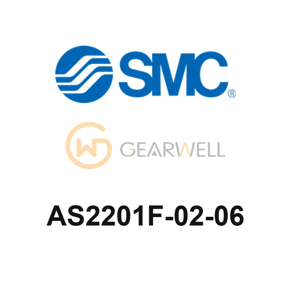 SMC AS2201F-02-06 AS-F Elbow Speed Controller, One-touch Fitting