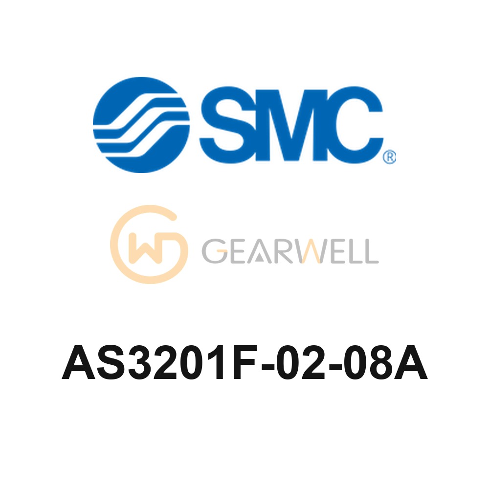 SMC AS3201F-02-08A AS-F-A Push-lock Elbow Speed Controller