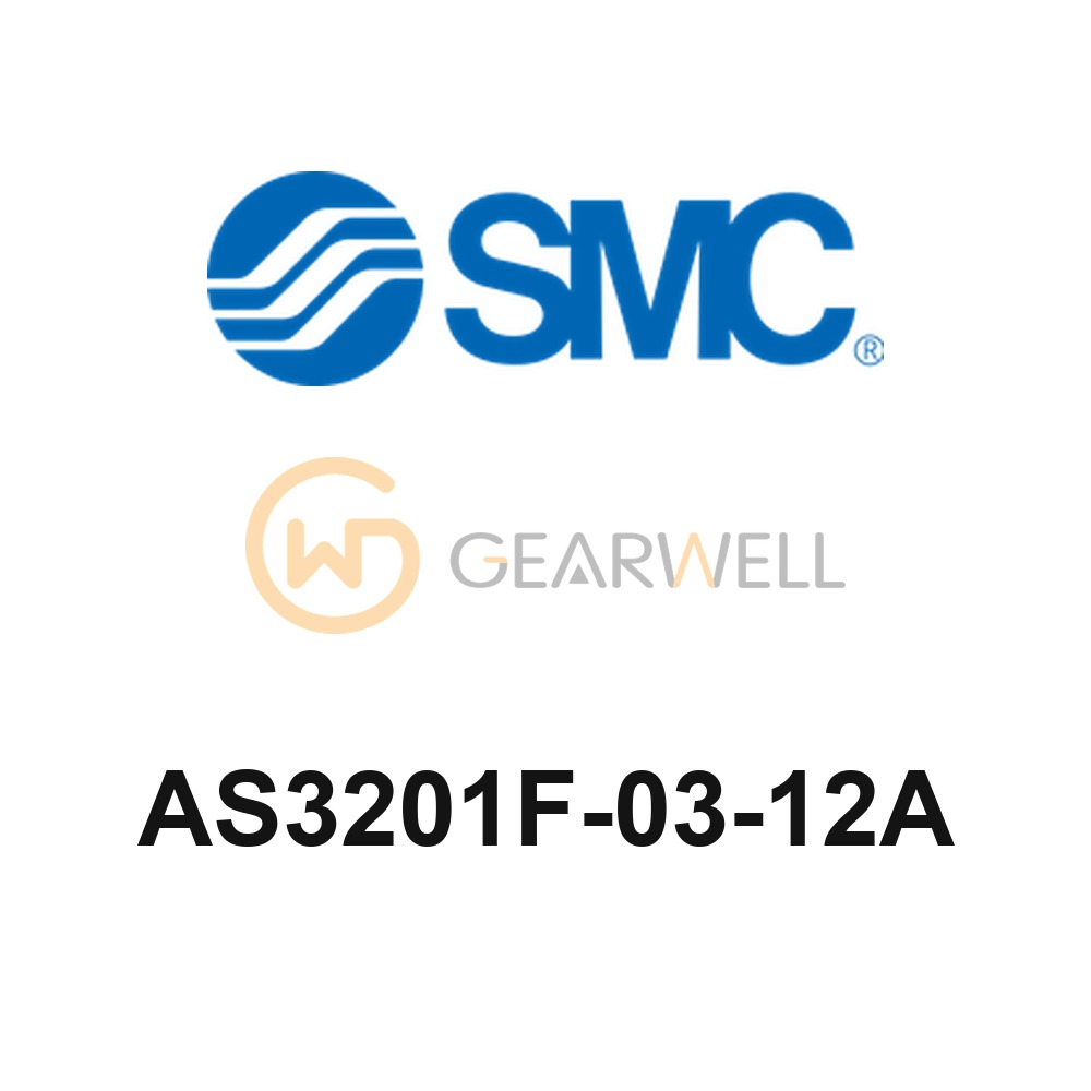 SMC AS3201F-03-12A AS-F-A Push-lock Elbow Speed Controller