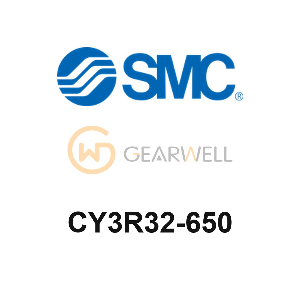 SMC CY3R32-650 CY3R Series Magnetically Coupled Rodless Cylinder