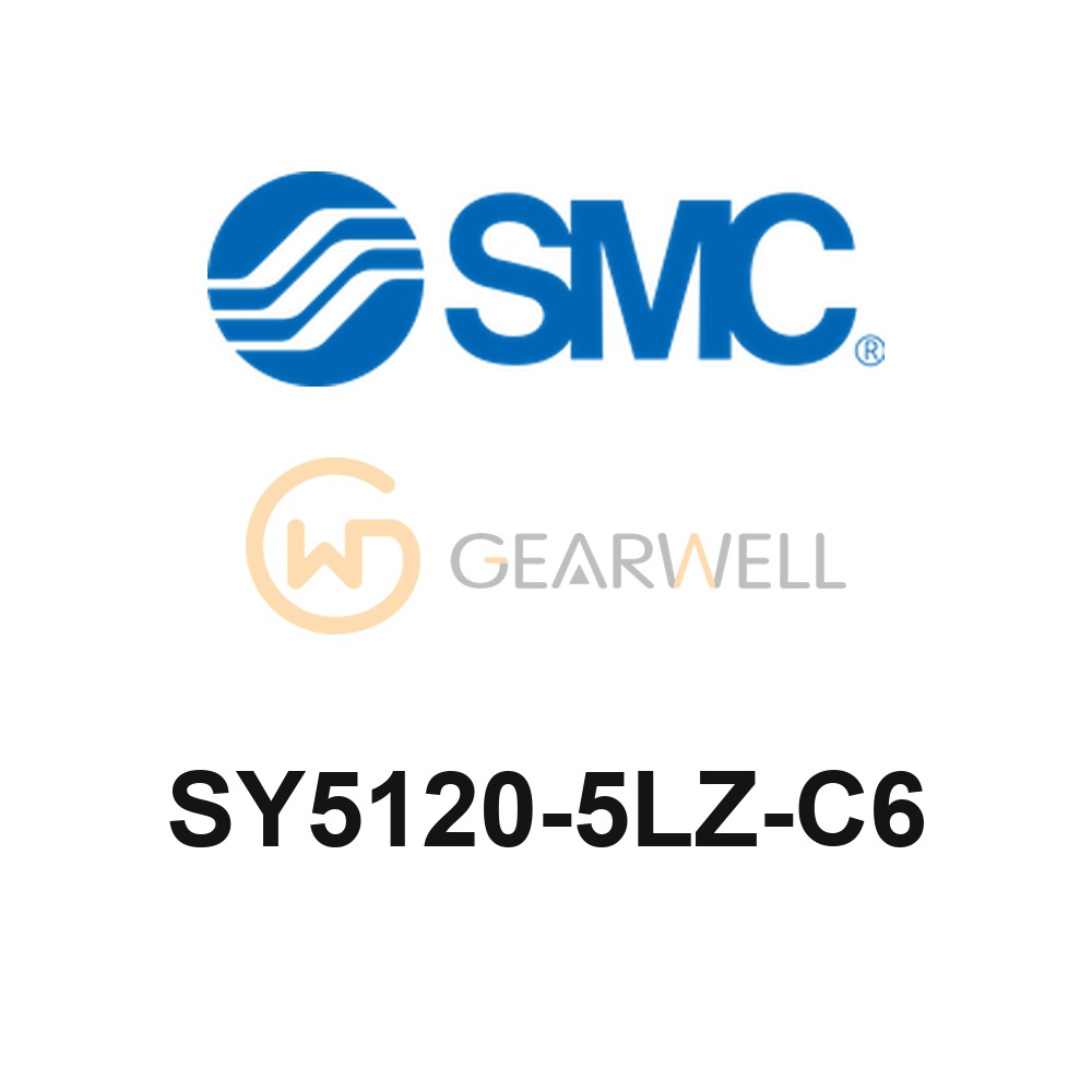 SMC SY5120-5LZ-C6 SY5000 5 Port Solenoid Valve