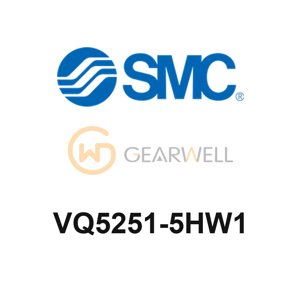 SMC VQ5251-5HW1 VQ5000 Series Base Mounted 5 Port Solenoid Valve