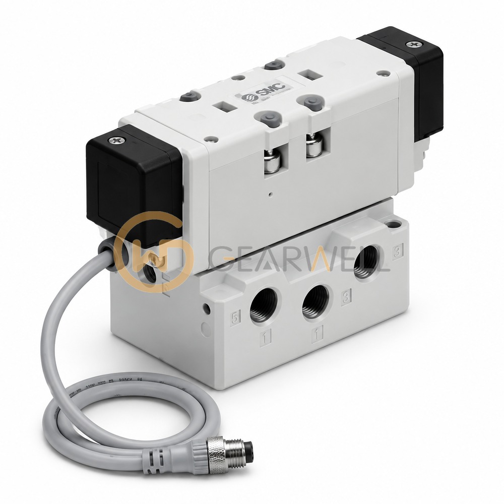 SMC VQ7-8-FPG-D-3ZR-Q VQ7-8 ISO 5 Port Solenoid Valve