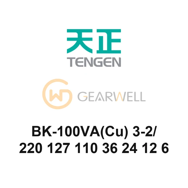TENGEN BK-100VA(Cu) 3-2/220 127 110 36 24 12 6 Control Transformer