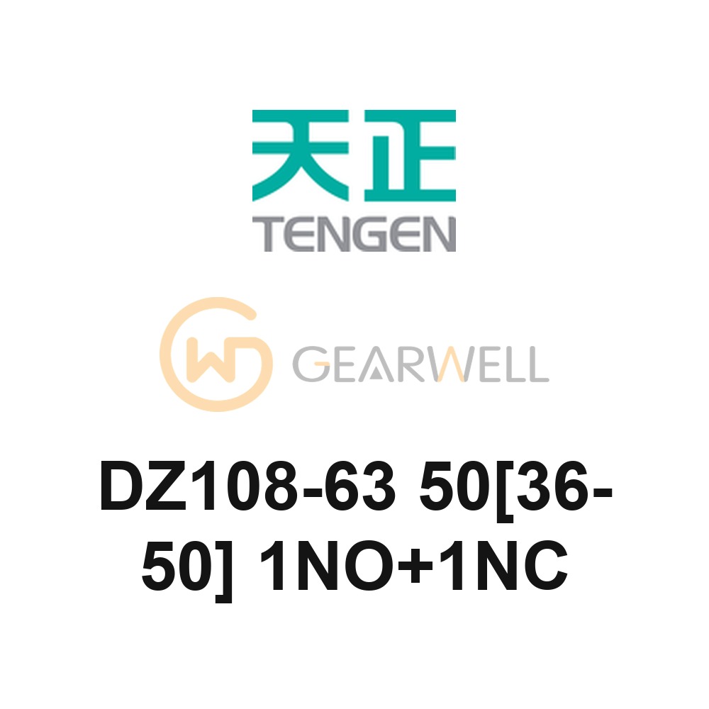 TENGEN DZ108-63 50[36-50] 1NO+1NC DZ108 Motor Protection Breaker