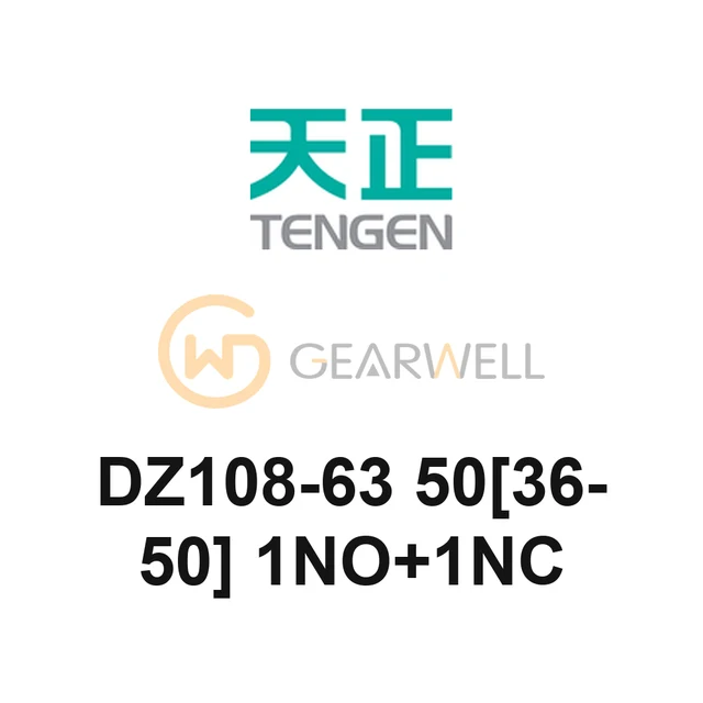 TENGEN DZ108-63 50[36-50] 1NO+1NC DZ108 Motor Protection Breaker