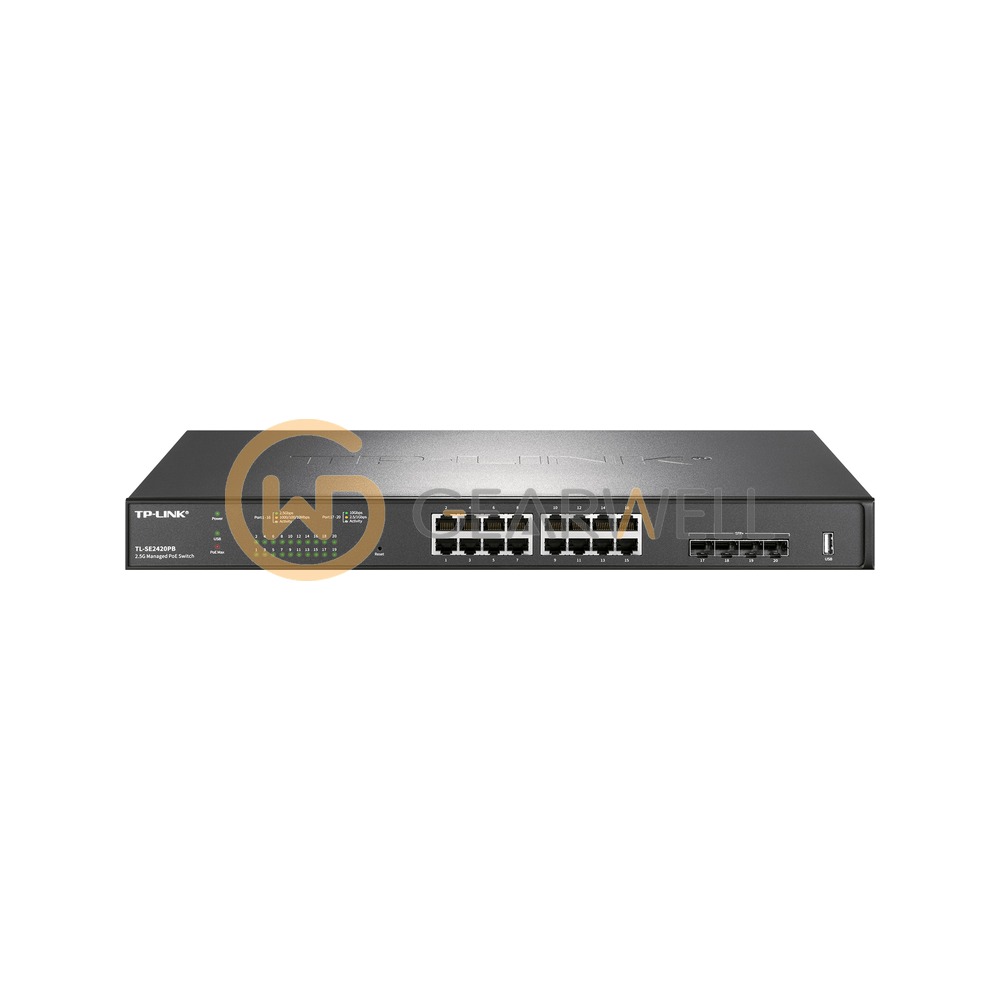 TP-Link TL-SE2420PB 16-Port 2.5G PoE++ Cloud-managed Switch