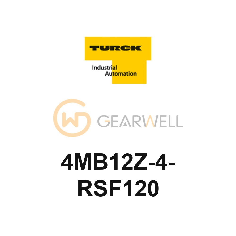 TURCK 4MB12Z-4-RSF120 M12 eurofast 4-Port Junction Box