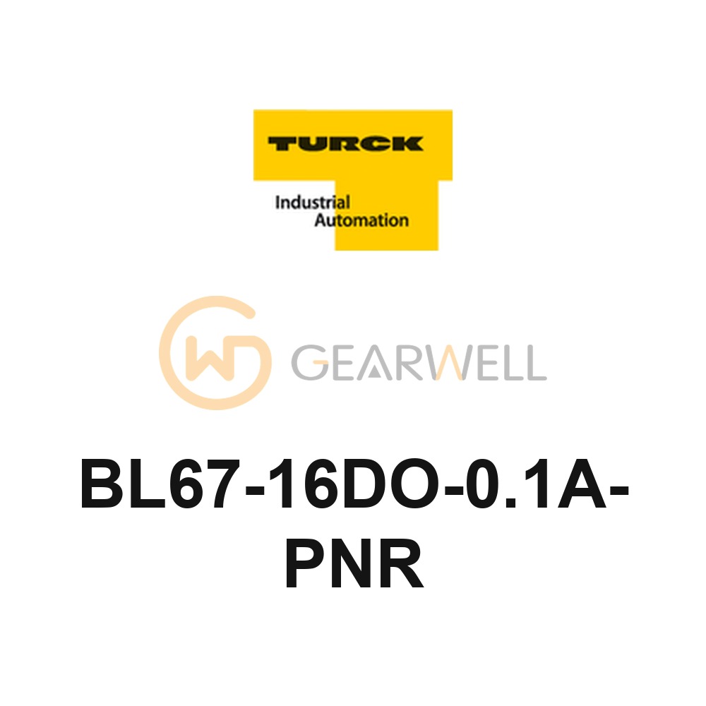 TURCK BL67-16DO-0.1A-PNR BL67 16-Channel Digital Output Module