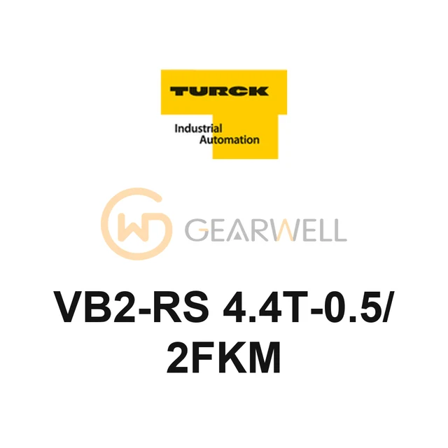TURCK VB2-RS 4.4T-0.5/2FKM M12 Y-Splitter Cable 0.5 m
