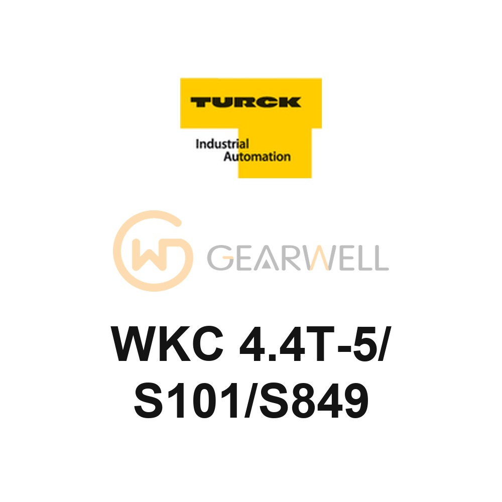 TURCK WKC 4.4T-5/S101/S849 eurofast Molded Cordset