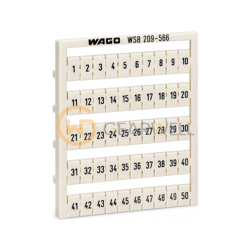 WAGO 209-566 WSB Quick Marking Card