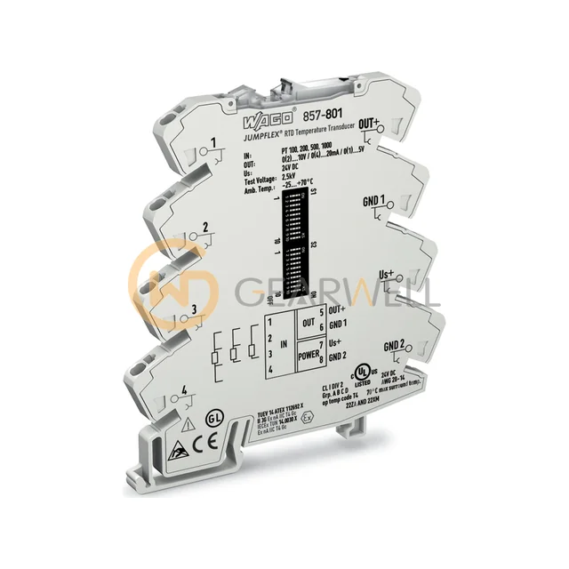 WAGO 857-801 JUMPFLEX RTD Temperature Signal Conditioner