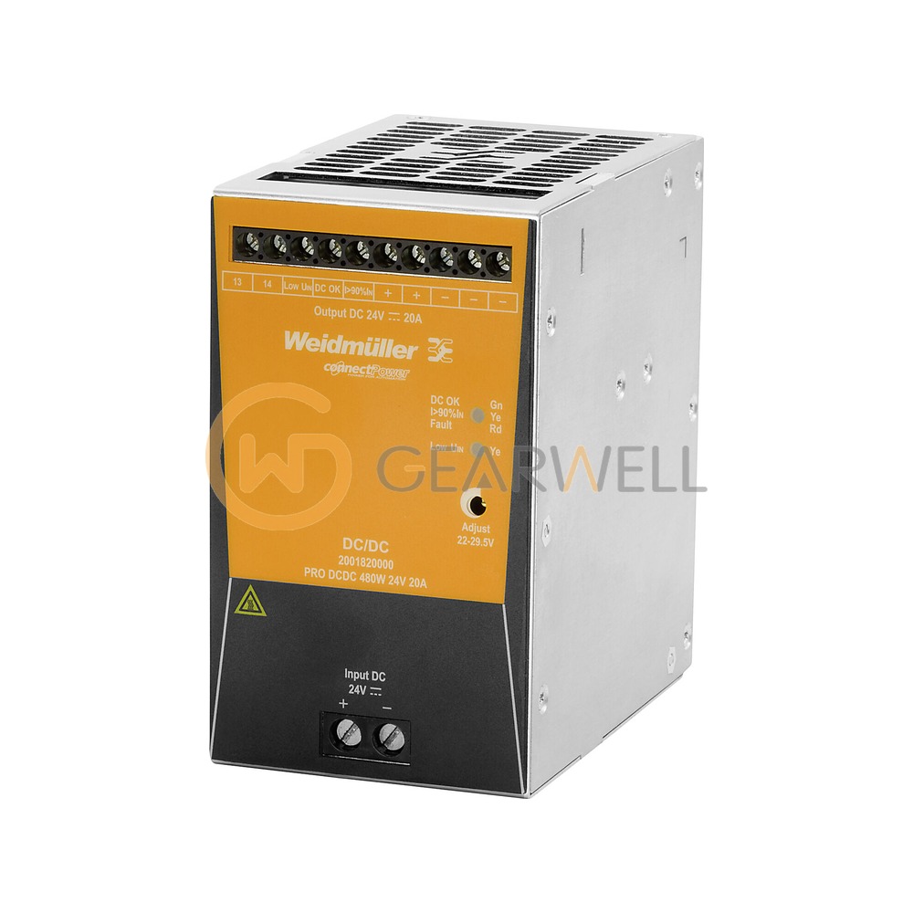 Weidmüller 2001820000 PRO DCDC 480W 24V 20A - DC/DC converter