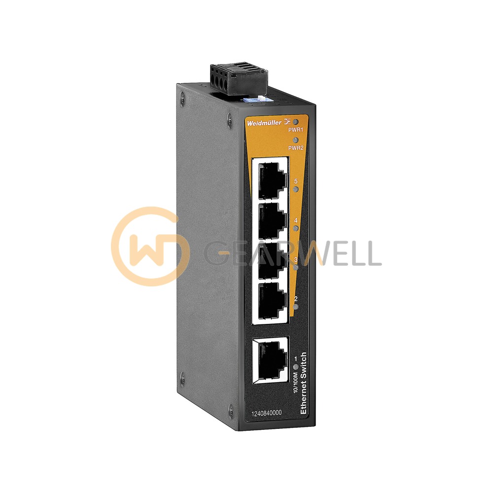 Weidmuller IE-SW-BL05-5TX 1240840000 5-Port Unmanaged Ethernet Switch
