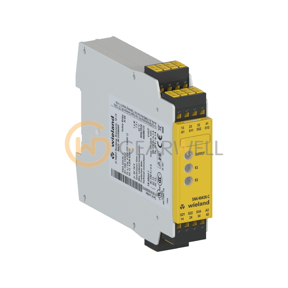 Wieland R1.188.1940.0 SNA4043K-C AC/DC 24V (A) Safety Relay