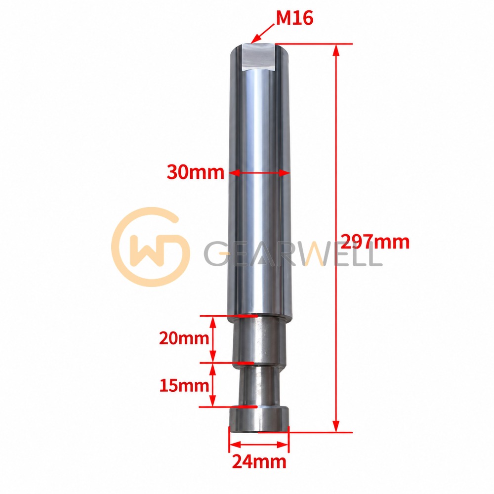 30 x 297 mm Ejector Rod for HAITIAN Injection Molding Machines