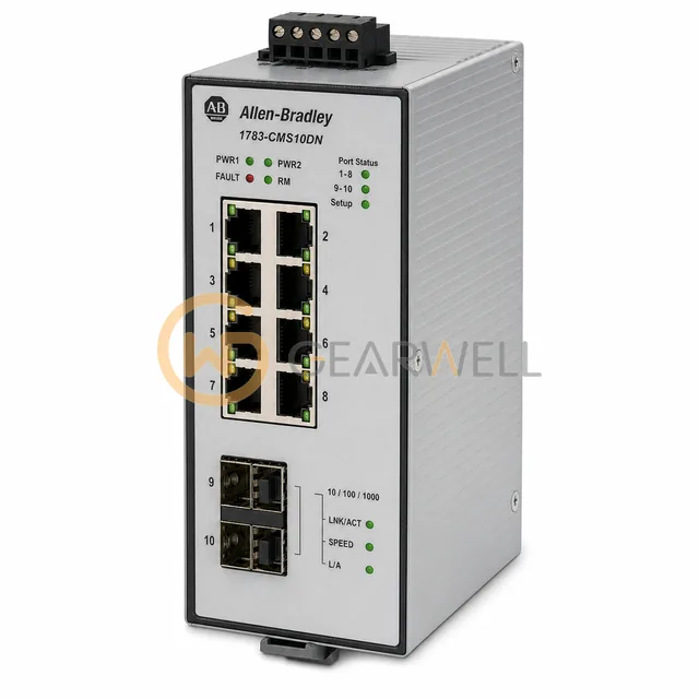 Allen-Bradley 1783-CMS10DN Stratix 5200 10-Port Managed Ethernet Switch