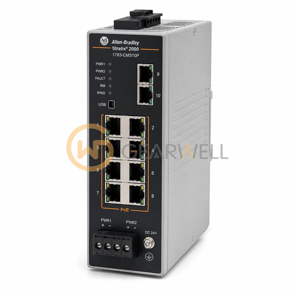 Allen-Bradley 1783-CMS10P Stratix 5200 10-Port Managed Ethernet Switch