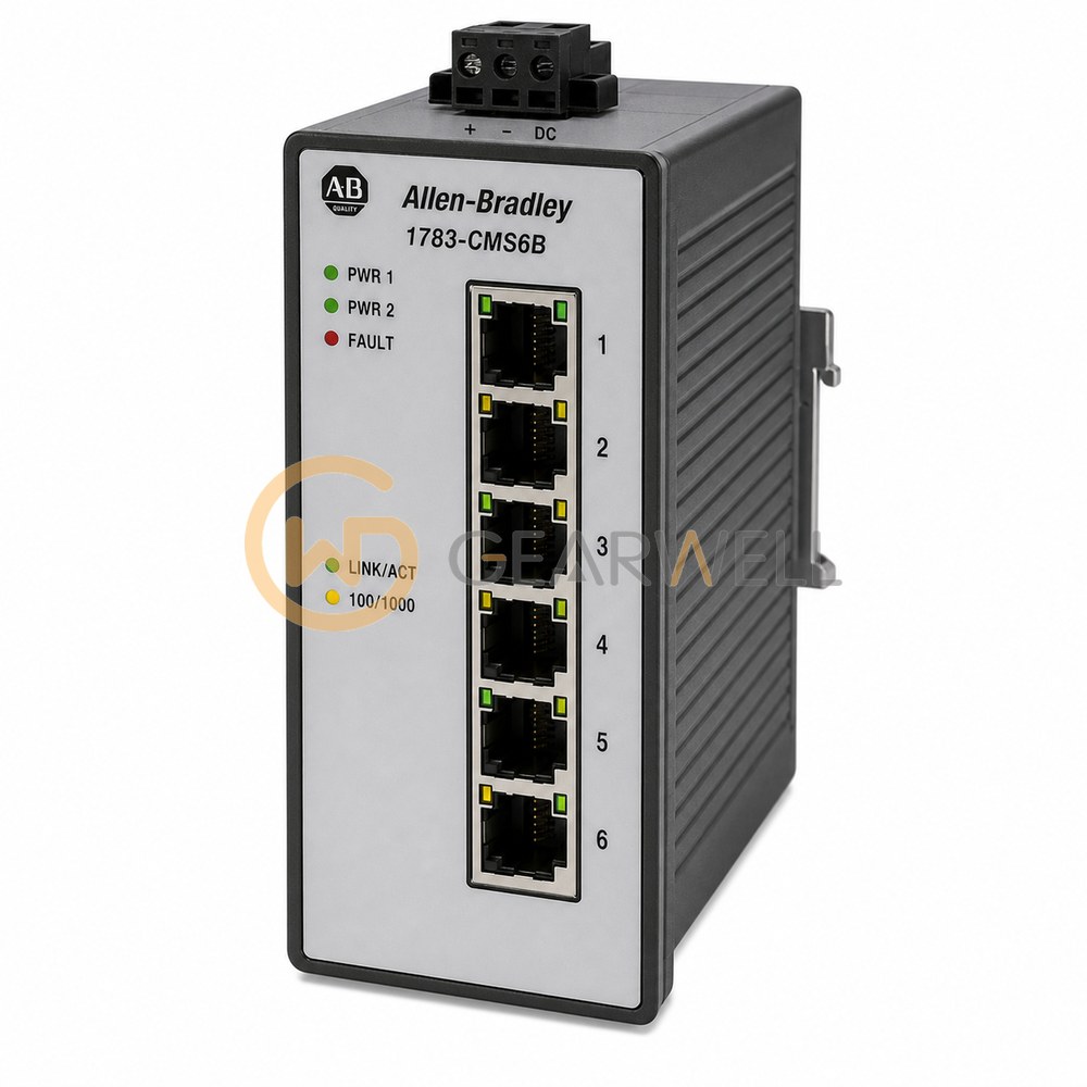 Allen-Bradley 1783-CMS6B Stratix 5200 6-Port Managed Ethernet Switch