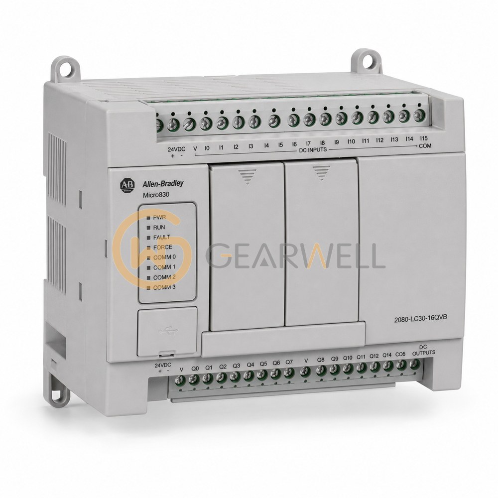 Allen-Bradley 2080-LC30-16QVB Micro830 16-Point PLC, 10 Inputs, 6 Sinking Outputs