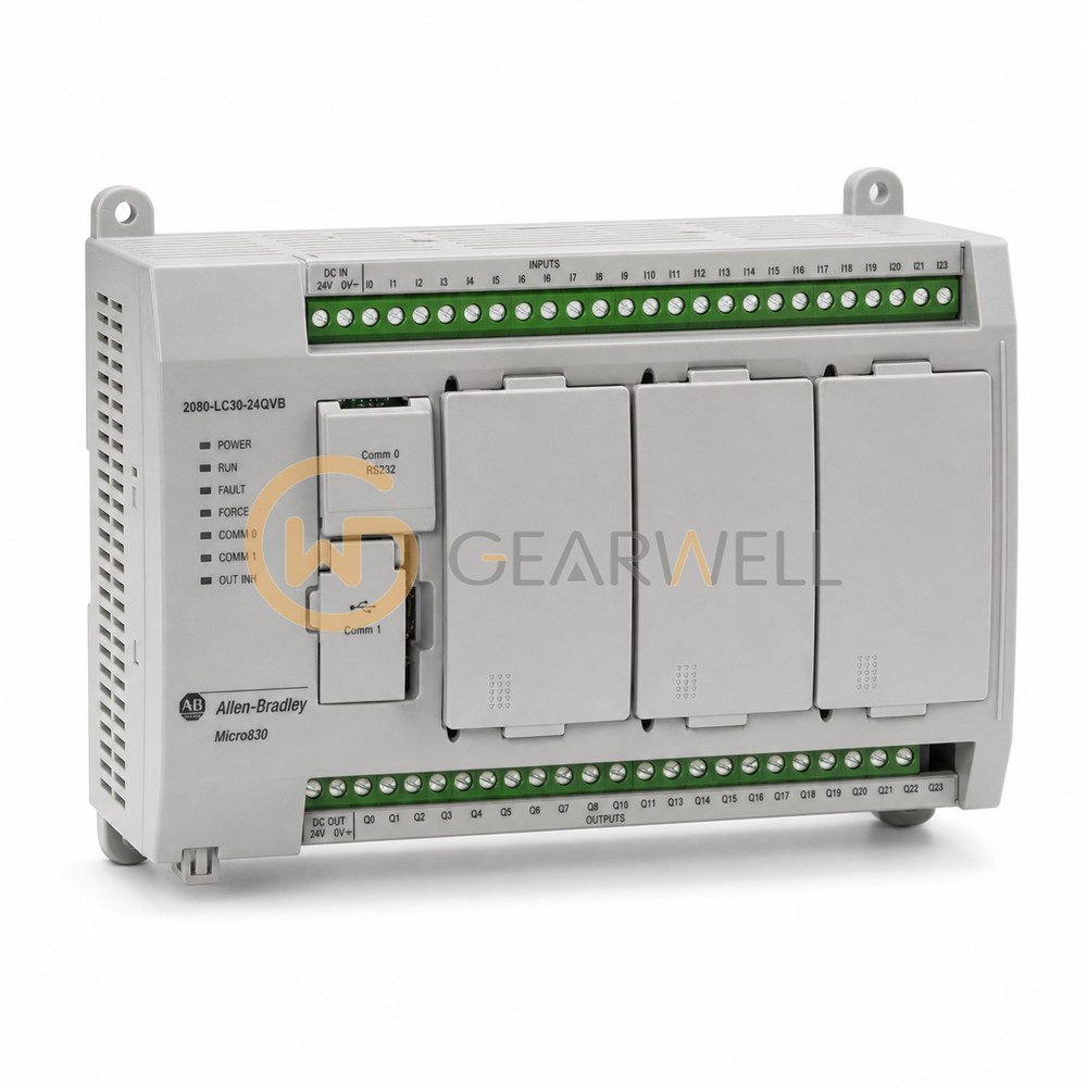 Allen-Bradley 2080-LC30-24QVB Micro830 24-Point PLC, 14 Inputs, 10 Sinking Outputs