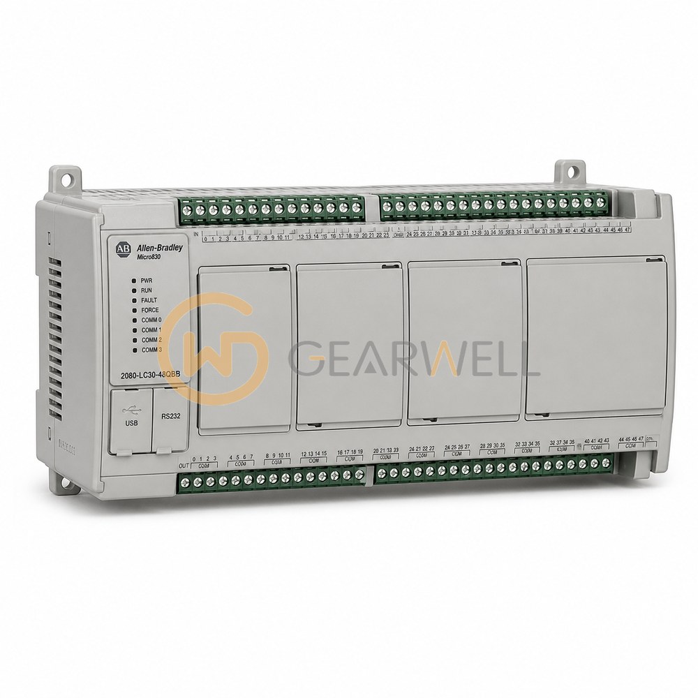 Allen-Bradley 2080-LC30-48QBB Micro830 48-Point PLC, 28 Inputs, 20 Sourcing Outputs