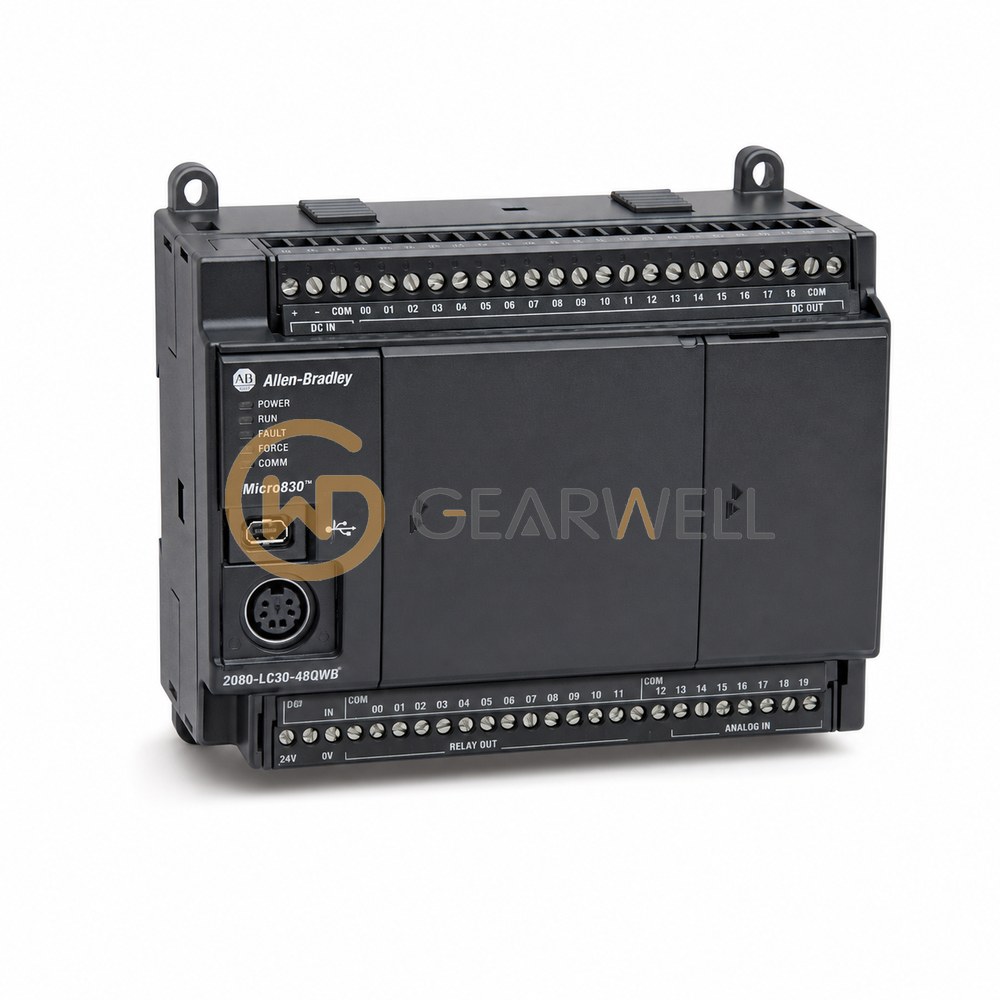 Allen-Bradley 2080-LC30-48QWB Micro830 48-Point PLC, 28 Inputs, 20 Relay Outputs