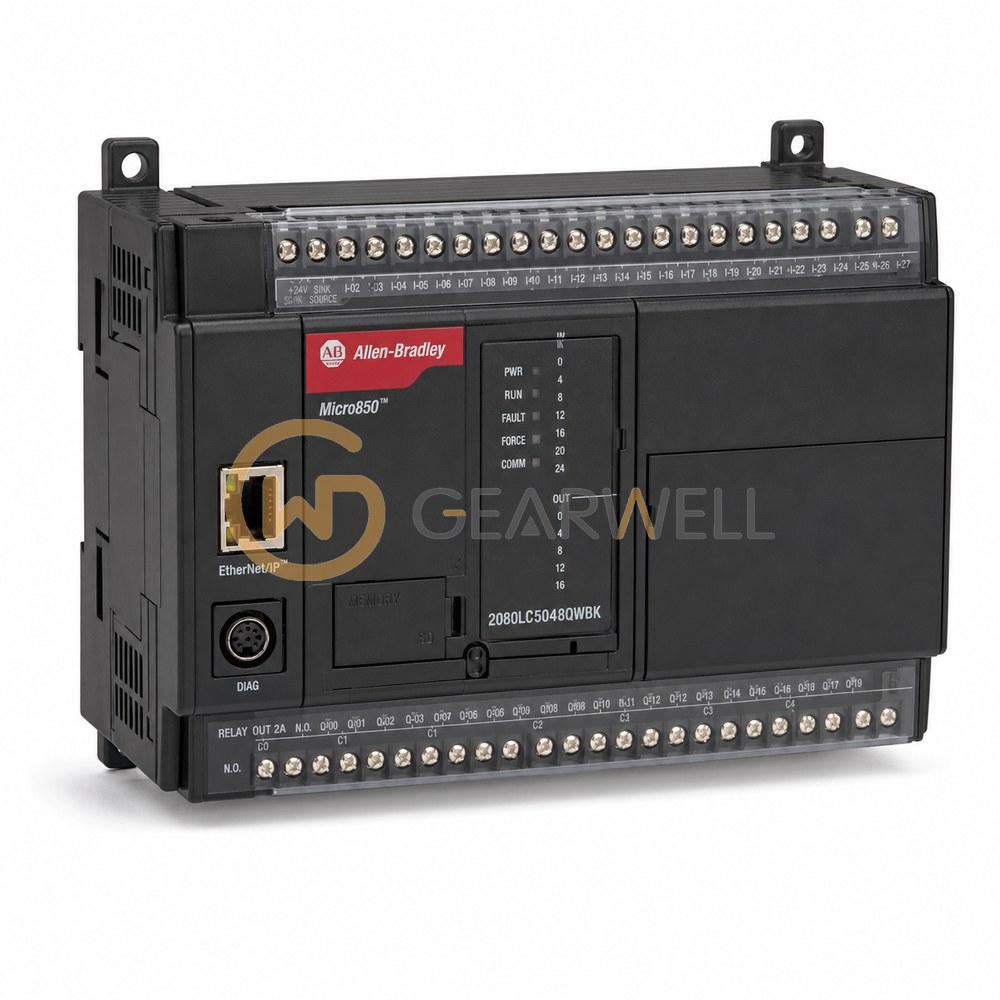 Allen-Bradley 2080-LC50-48QWBK Micro850 48-Point EtherNet/IP PLC, Conformal Coated