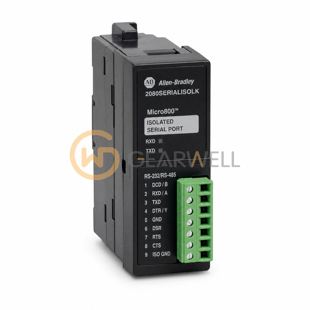 Allen-Bradley 2080-SERIALISOLK Micro800 Conformal-Coated Isolated Serial Plug-in Module