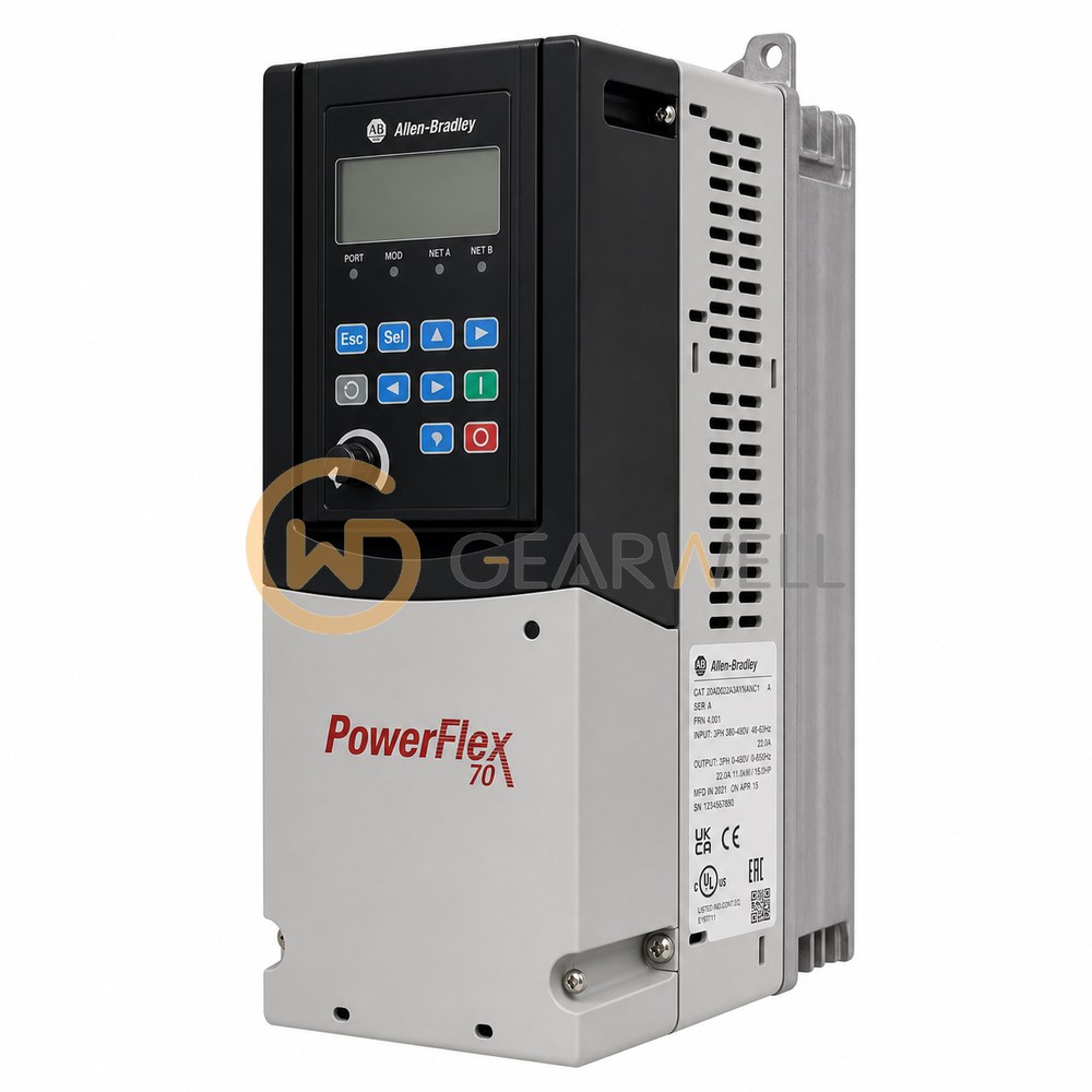 Allen-Bradley 20AD022A3AYNANC1 PowerFlex 70 480 V 15 hp AC Drive