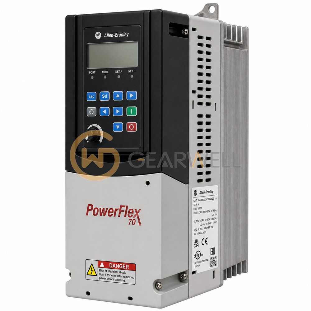 Allen-Bradley 20AD022A3AYNANG0 PowerFlex 70 480 V 15 hp AC Drive