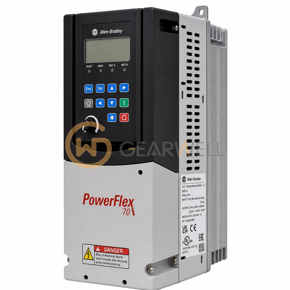 Allen-Bradley 20AD022A3AYYANG1 PowerFlex 70 480 V 15 hp AC Drive