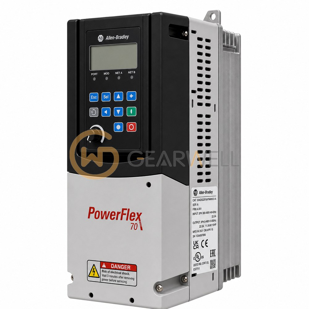 Allen-Bradley 20AD022F0AYNANC0 PowerFlex 70 480 V 15 hp AC Drive