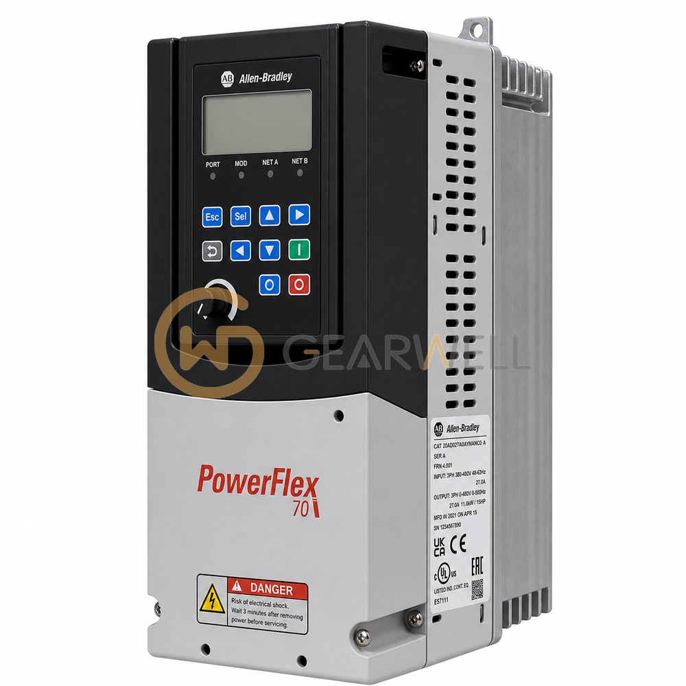 Allen-Bradley 20AD027A0AYNANC0 PowerFlex 70 480 V 20 hp AC Drive