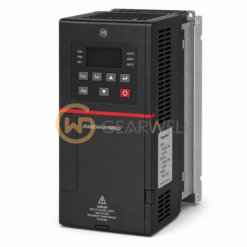 Allen-Bradley 20AD034F0AYNANC0 PowerFlex 70 480 V 25 hp AC Drive