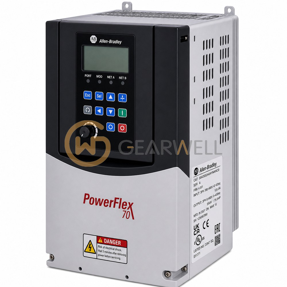 Allen-Bradley 20AD052A0AYNANC0 PowerFlex 70 480 V 40 hp AC Drive