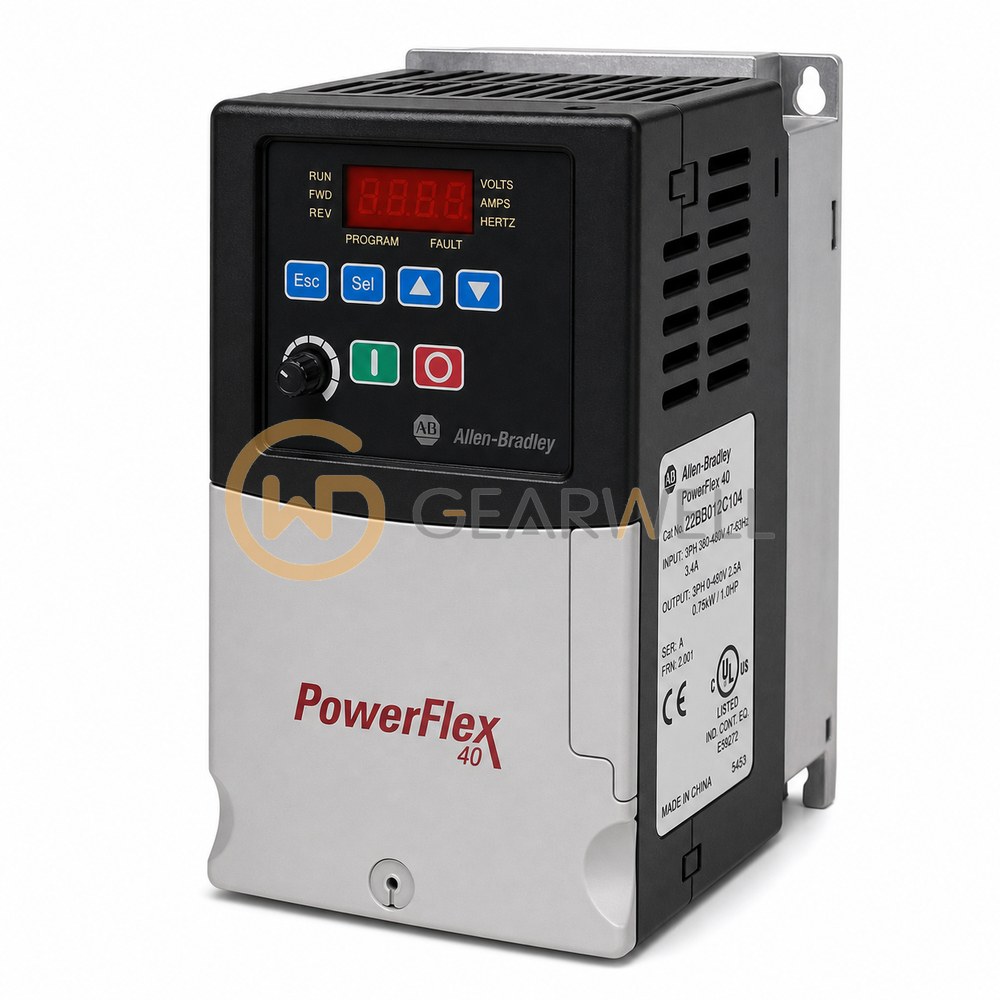 Allen-Bradley 22B-B012C104 PowerFlex 40 2.2 kW AC Drive